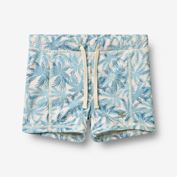 Wheat Main Badehose Ulrik Shorts 9635 blue palm