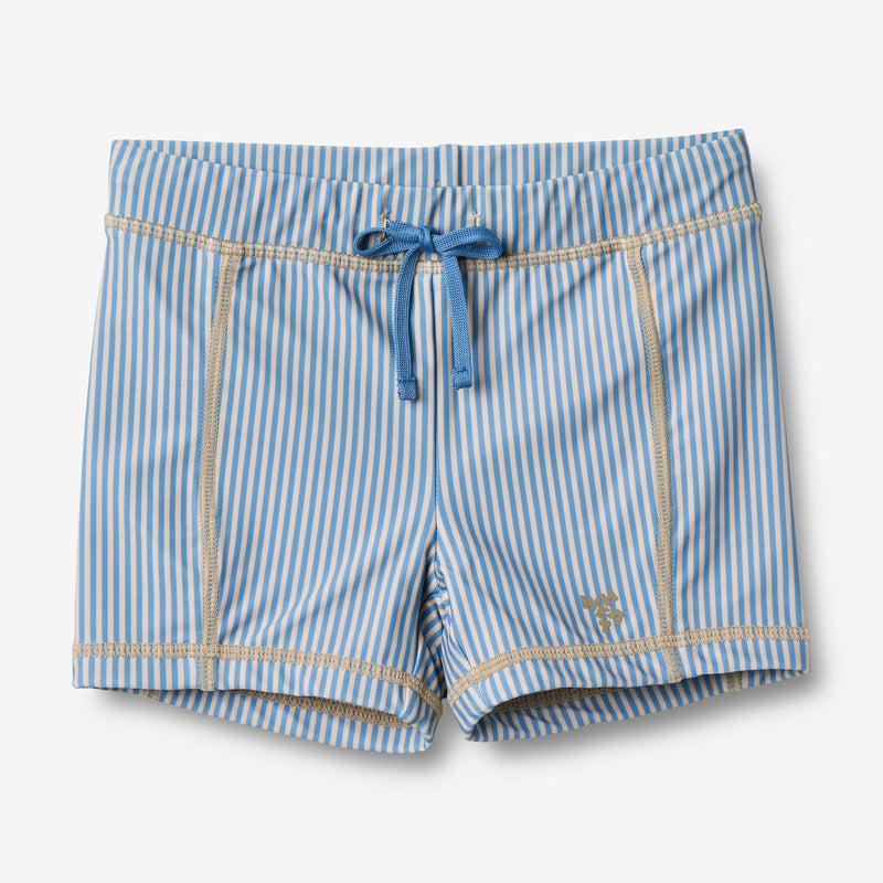 Wheat Main Badehose Ulrik Swimwear 9580 blue swim stripe