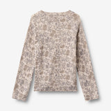 Wheat Outerwear Baselayer-Set Baselayer 9795 grey winter flowers