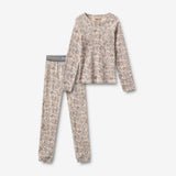 Wheat Outerwear Baselayer-Set Baselayer 9795 grey winter flowers
