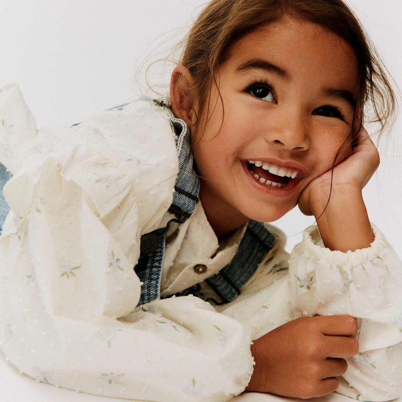 Wheat Main Bluse Gerda Shirt 1481 blue flowers