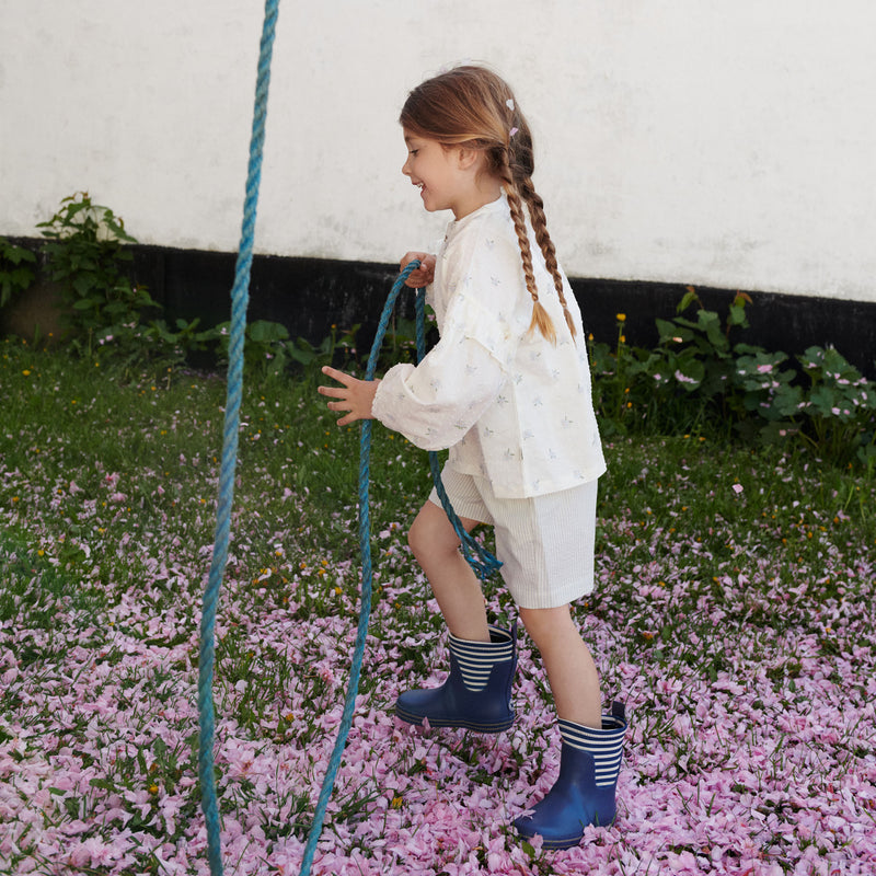 Wheat Main Bluse Gerda Shirt 1481 blue flowers