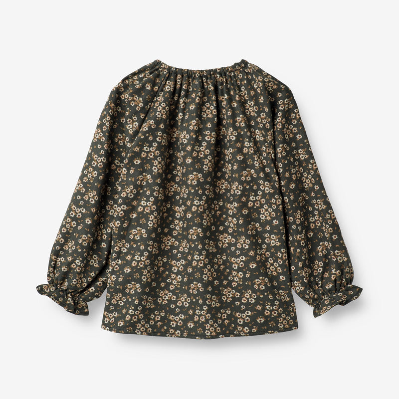 Wheat Main  Bluse Nicoline Shirts and Blouses 0027 black coal flowers