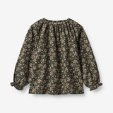 Wheat Main  Bluse Nicoline Shirts and Blouses 0027 black coal flowers