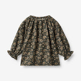 Wheat Main  Bluse Nicoline | Baby Shirts and Blouses 0027 black coal flowers