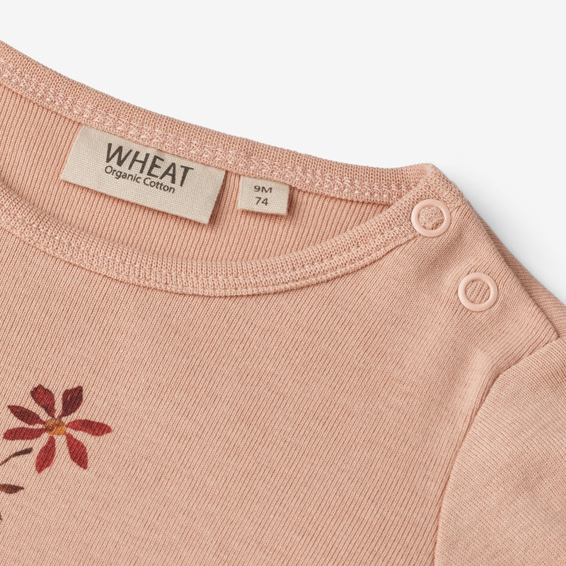 Wheat Main  Body Blumen | Baby Underwear/Bodies 2358 pink sand