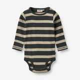 Wheat Main  Body Freddie | Baby Underwear/Bodies 9209 dark stripe