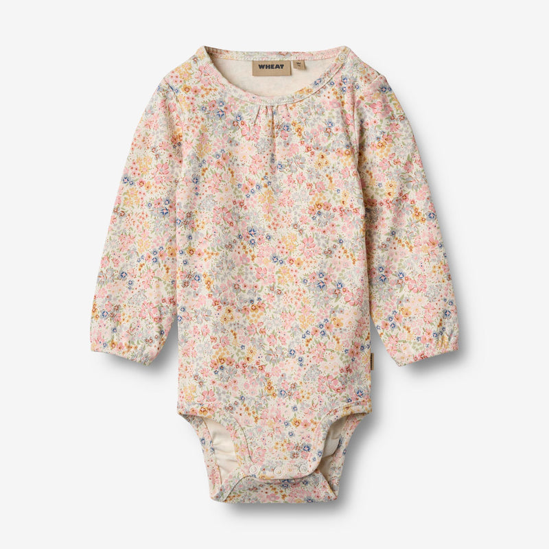 Wheat Main Body L/S Elmine Underwear/Bodies 9418 bright flowers