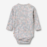Wheat Main Langarm Babybody Liv Body 2528 powder blue flowers