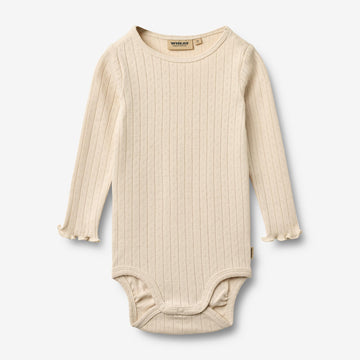 Wheat Main Langarmbody Rie Body 9629 almond peach
