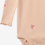 Wheat Main Langarmbody Rie Body 2475 rose flowers
