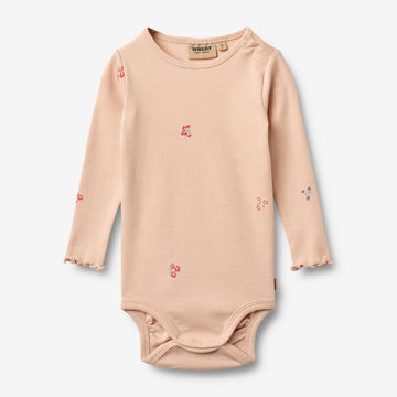 Wheat Main Langarmbody Rie Body 2475 rose flowers