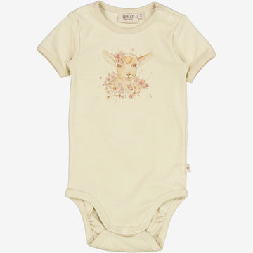 Wheat Main  Body Lamm mit Blumen Underwear/Bodies 3186 clam