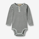 Wheat Main Body Langarm Benny Underwear/Bodies 1396 soft blue stripe