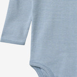 Wheat Main Langarm Babybody Berti Body 9641 faded blue stripe