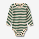 Wheat Main Body Langarm Berti Body 4142 green stripe
