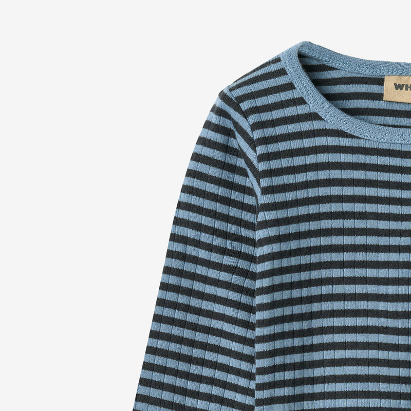 Wheat Main Body Langarm Berti Body 9548 bright blue stripe
