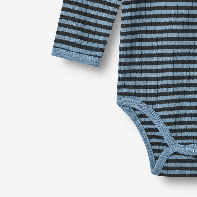 Wheat Main Body Langarm Berti Body 9548 bright blue stripe