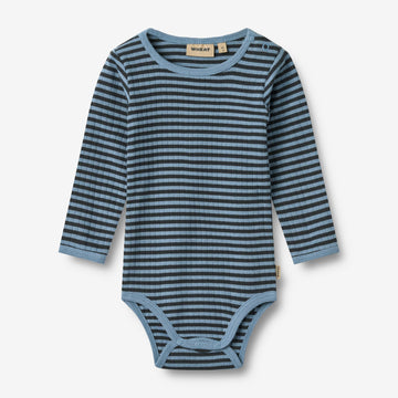 Wheat Main Body Langarm Berti Body 9548 bright blue stripe