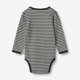 Wheat Main Body Langarm Berti Underwear/Bodies 9432 navy rib stripe