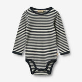 Wheat Main Body Langarm Berti Underwear/Bodies 9432 navy rib stripe