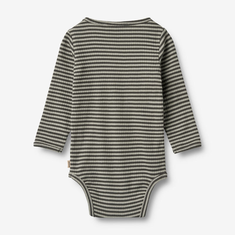 Wheat Main Body Langarm Berti Underwear/Bodies 9577 winter forest stripe