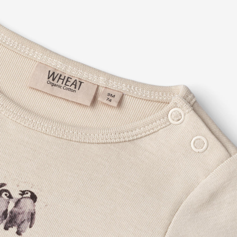 Wheat Main  Body Pinguine | Baby Underwear/Bodies 3191 offwhite