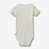 Wheat Main Kurzarm Babybody Edvald Body 0224 melange grey