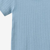 Wheat Main Kurzarm Babybody Edvald Body 1260 faded denim