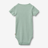 Wheat Main Kurzarm Babybody Edvald Body 3217 green pool