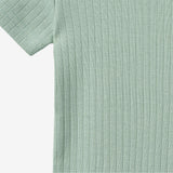 Wheat Main Kurzarm Babybody Edvald Body 3217 green pool