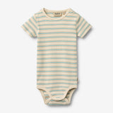 Wheat Main Kurzarm Babybody Edvald Body 9662 spring lake stripe