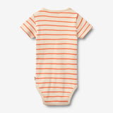 Wheat Main Kurzarm Babybody Edvald Body 9648 orange stripe