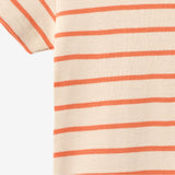 Wheat Main Kurzarm Babybody Edvald Body 9648 orange stripe