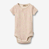 Wheat Main Kurzarm Babybody Linette Body 9422 coral flowers