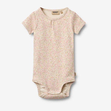 Wheat Main Kurzarm Babybody Linette Body 9422 coral flowers