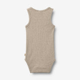 Wheat Main Body ärmellose Lasse Body 0072 gravel melange