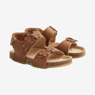 Wheat Footwear Clare Flower Sandale Sandals 9002 cognac