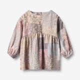 Wheat Main Dress L/S Herdis Dress 9618 patchwork flowers