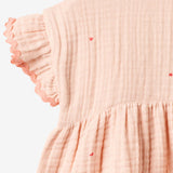 Wheat Main Dress Lace Thit Dress 9652 powder hearts