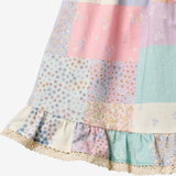Wheat Main Dress Ruffle Ayla Dress 9618 patchwork flowers