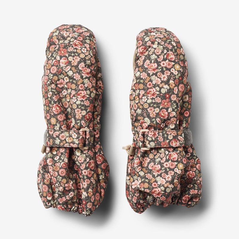 Wheat Outerwear Fäustlinge Tech mit Futter Outerwear acc. 1186 raven wild flowers