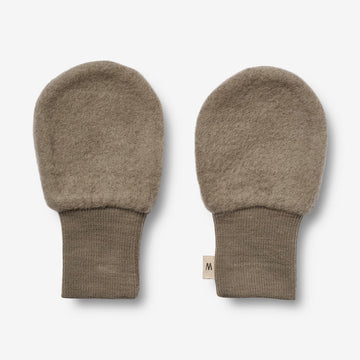 Wheat Wool  Fäustlinge aus Merinowolle | Baby Acc 0099 grey stone