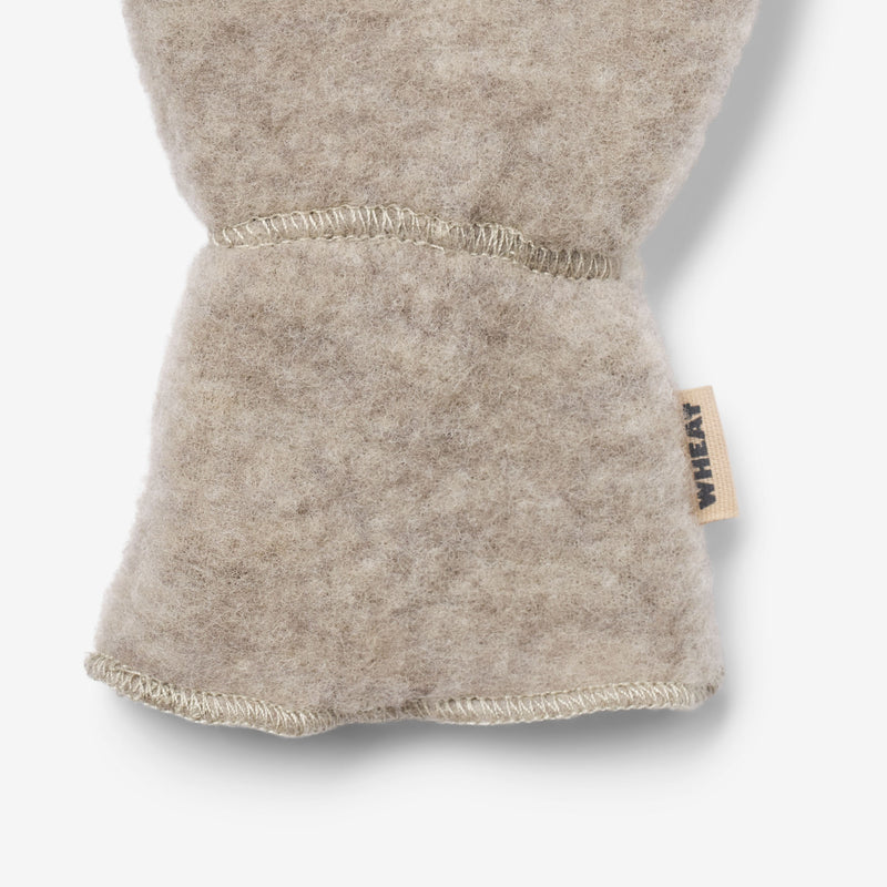 Wheat Wool Fäustlinge aus Merinowolle Jay Accessory 3204 khaki melange