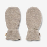 Wheat Wool Fäustlinge aus Merinowolle Jay Accessory 3204 khaki melange