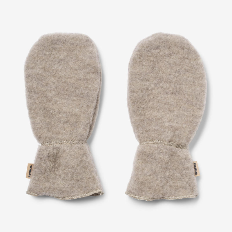 Wheat Wool Fäustlinge aus Merinowolle Jay Accessory 3204 khaki melange