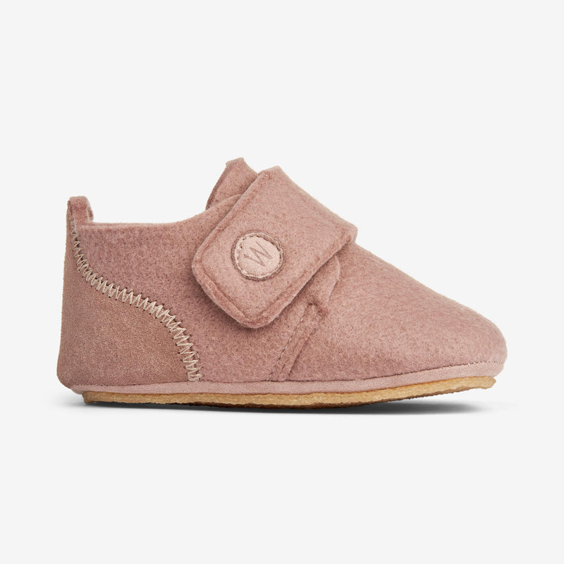 Wheat Footwear Filz-Hausschuh Marlin | Baby Indoor Shoes 2163 dusty rouge 