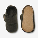 Wheat Footwear Filz-Hausschuh Marlin | Baby Indoor Shoes 4214 olive
