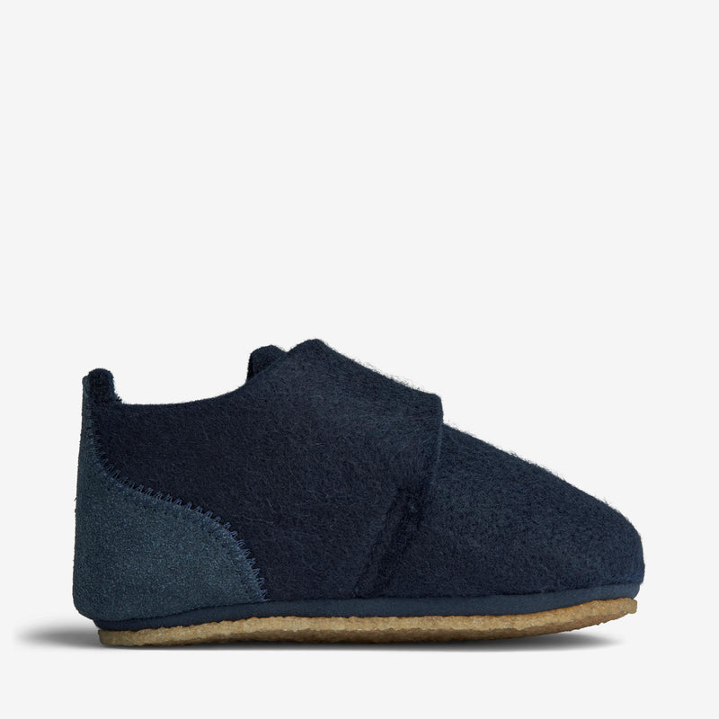 Wheat Footwear Filz-Hausschuh Marlin Indoor Shoes 1432 navy