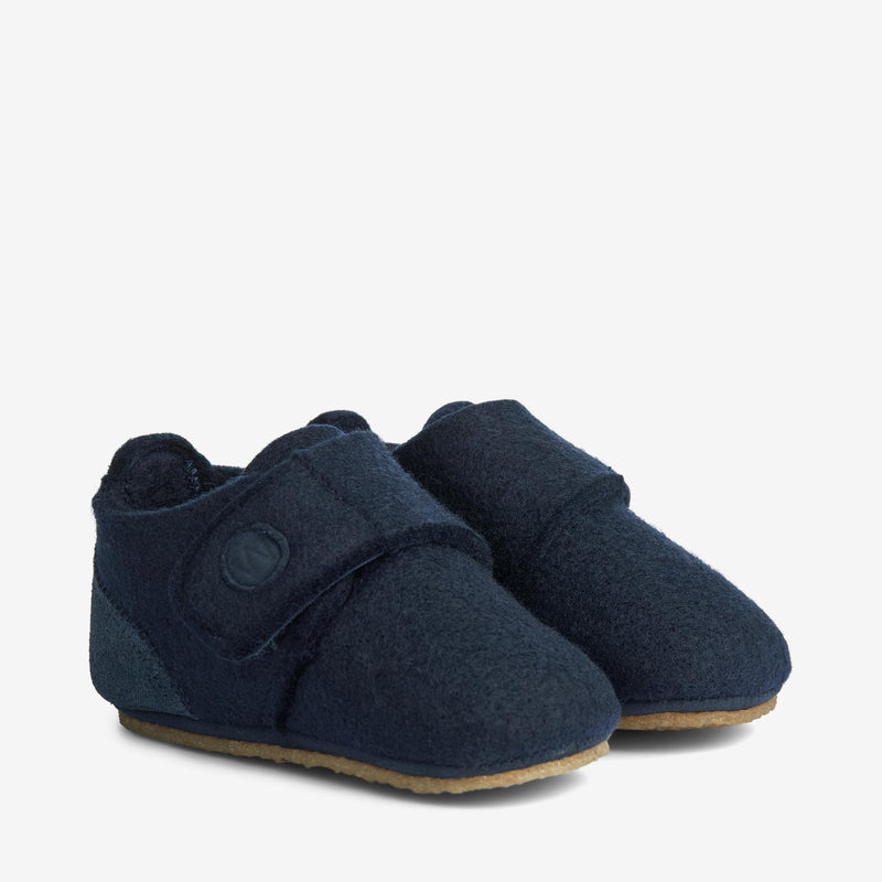 Wheat Footwear Filz-Hausschuh Marlin Indoor Shoes 1432 navy